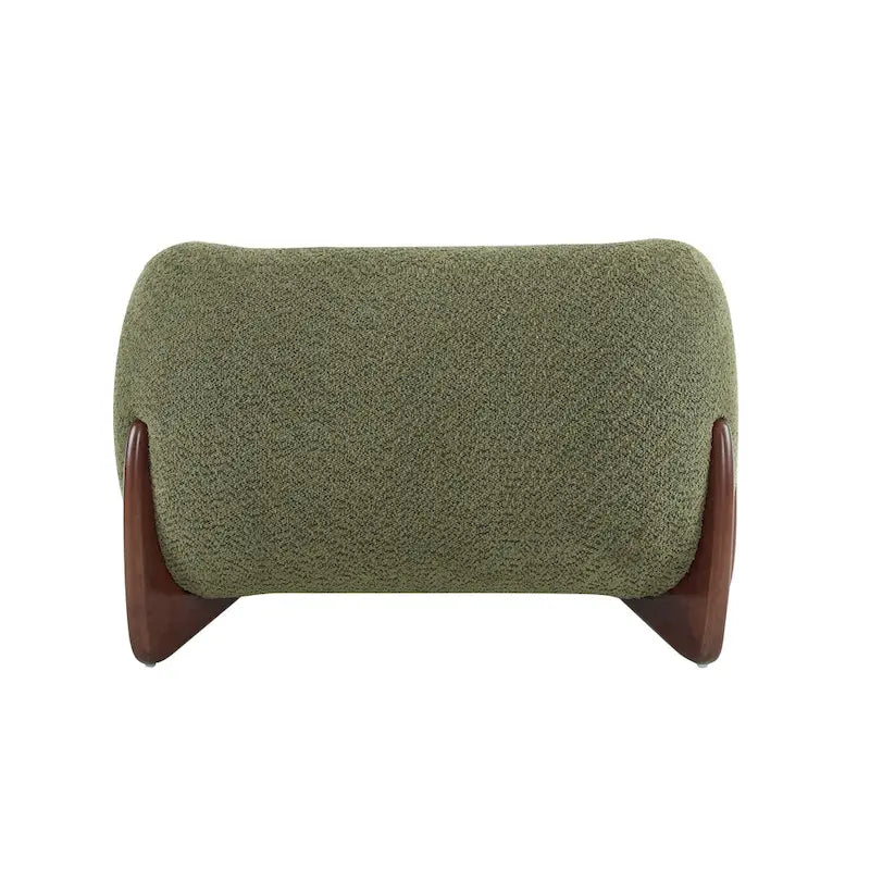 Modern Upholstered Boucle Arm Club Chair