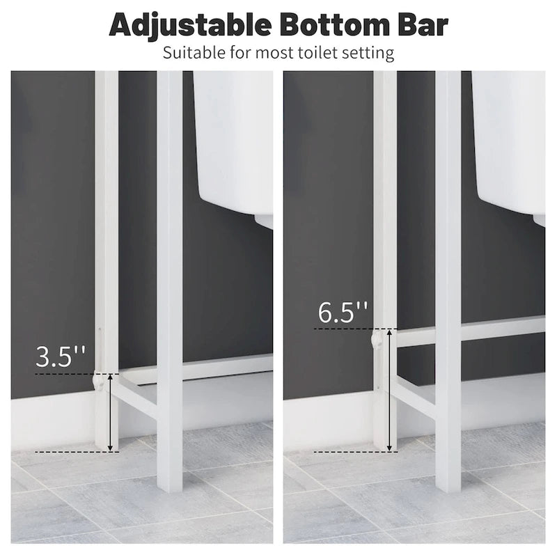 Over-The-Toilet Metal Storage Shelf for Bathroom