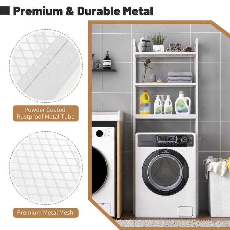 Over-The-Toilet Metal Storage Shelf for Bathroom