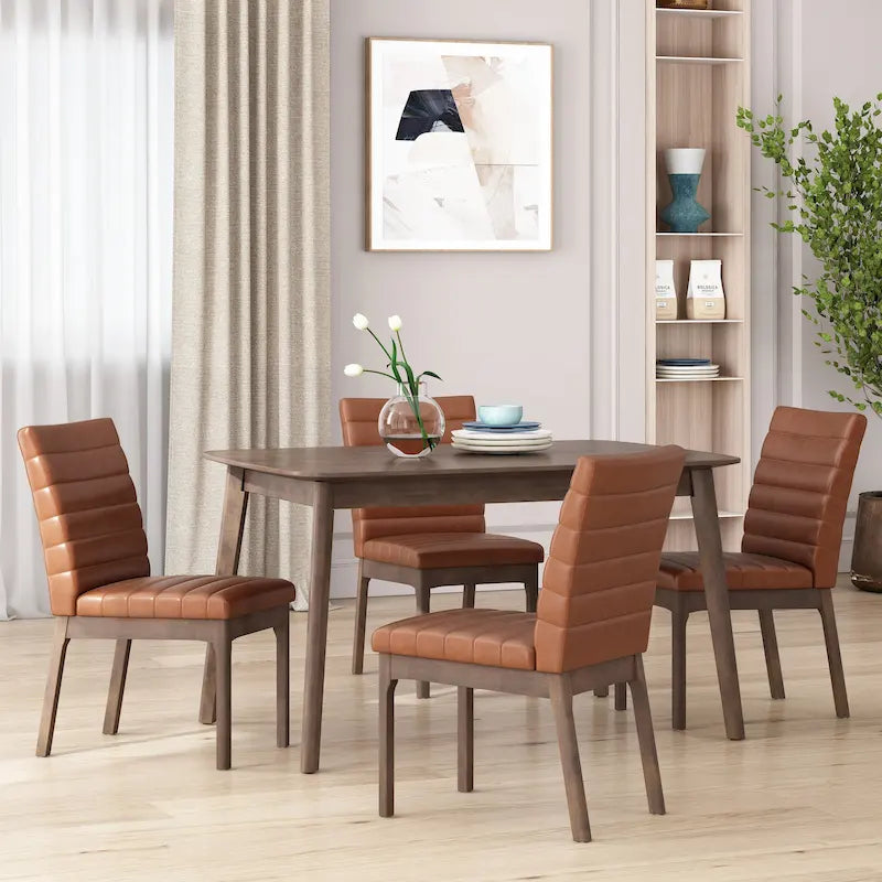 Channel Stitch Dining Chairs (Set of 4)
