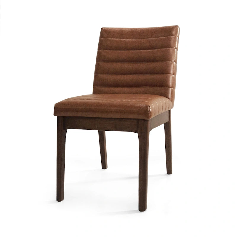 Eetkamerstoelen met kanaalstiksel (set van 4)