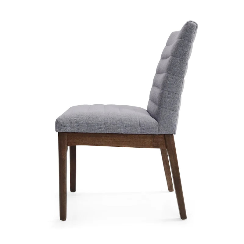 Eetkamerstoelen met kanaalstiksel (set van 4)