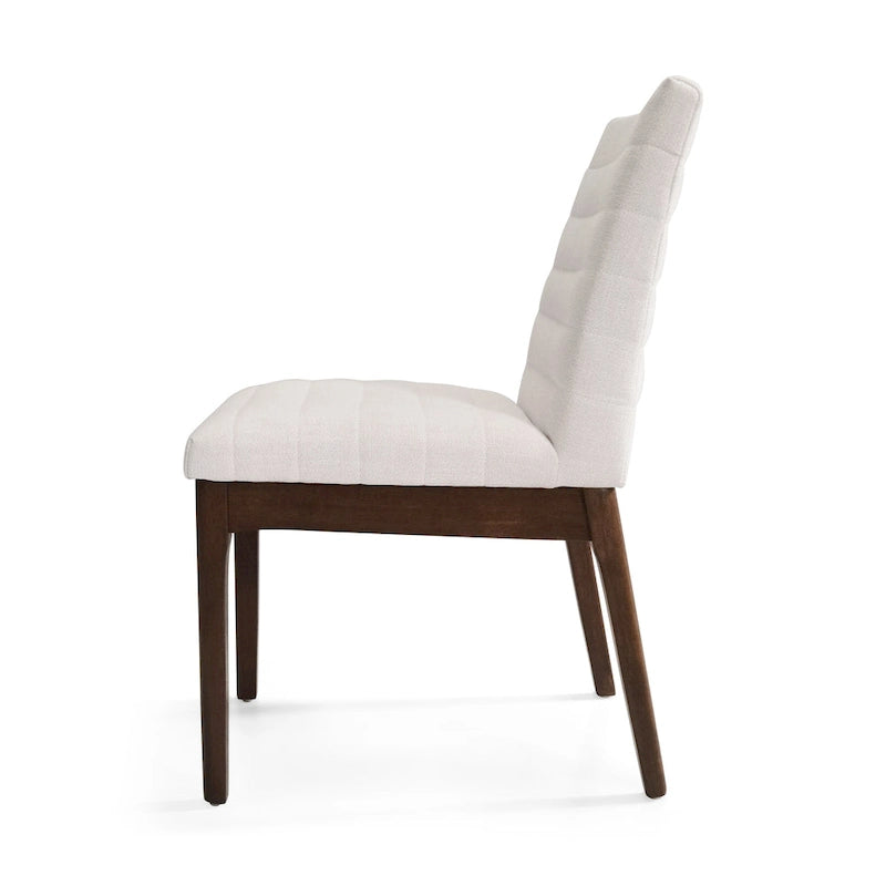 Eetkamerstoelen met kanaalstiksel (set van 4)
