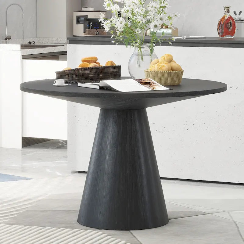 Retro Round Dining Table Minimalist Elegant Table
