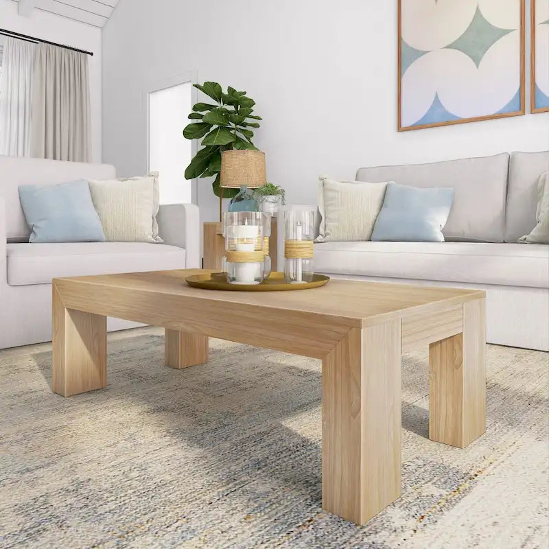 Modern Rectangular Coffee Table - 48 x 24
