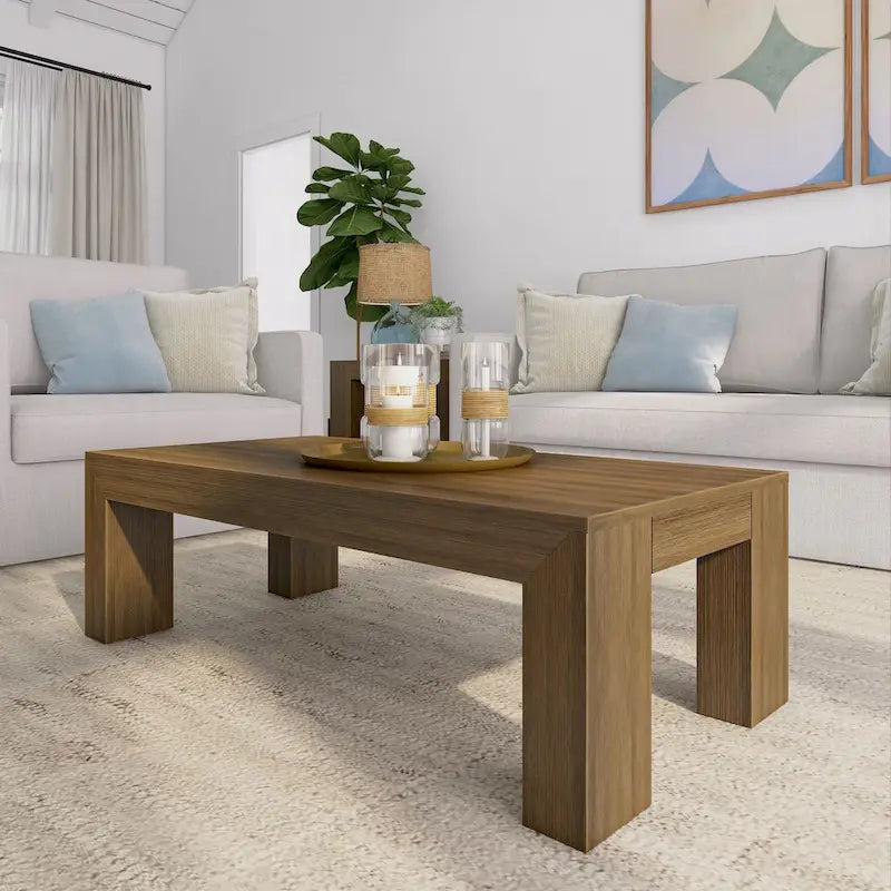 Modern Rectangular Coffee Table - 48 x 24