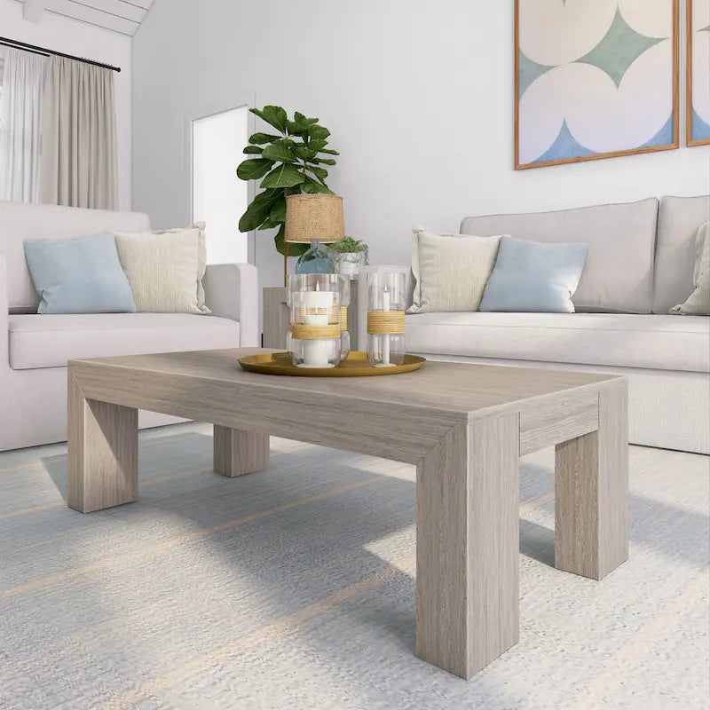 Modern Rectangular Coffee Table - 48 x 24