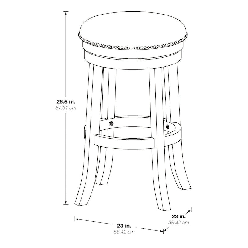 26-Inch Swivel Counter Stool Set of 2