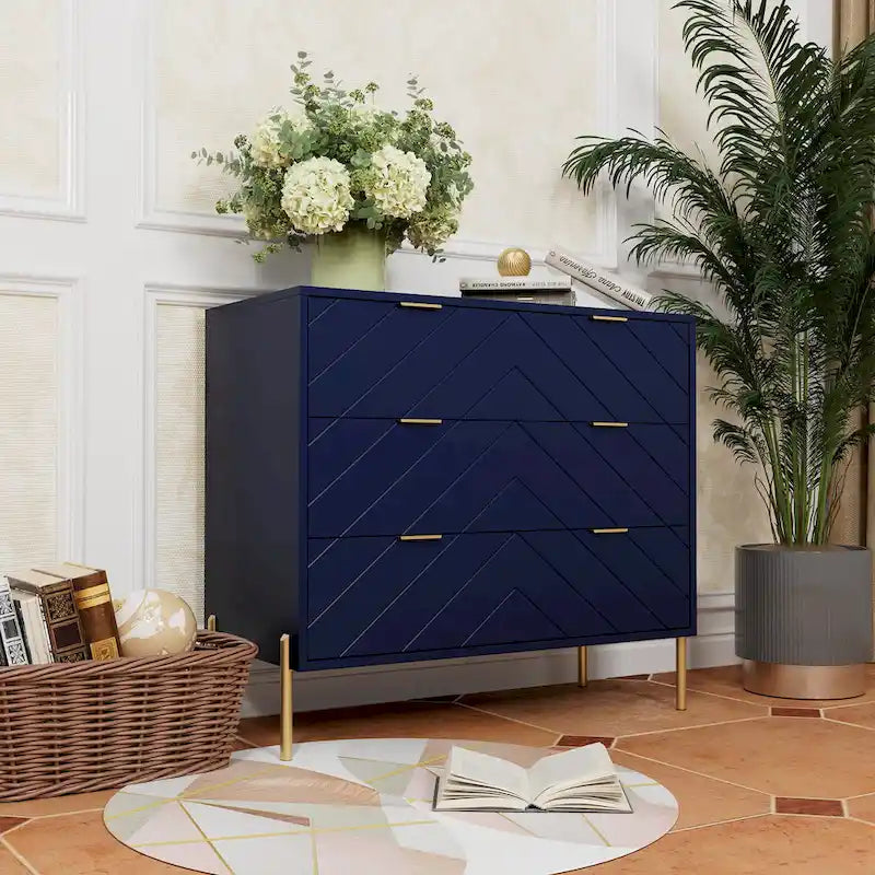 3-Drawer Storage Chest Dresser for Bedroom