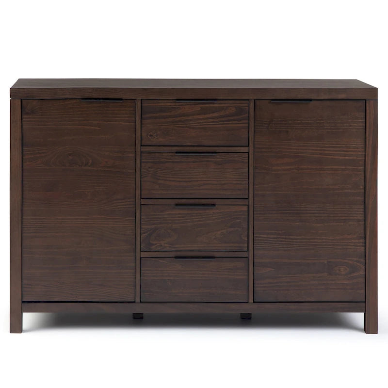 Aparador contemporâneo de 54" em madeira maciça - 18P x 54L x 36A