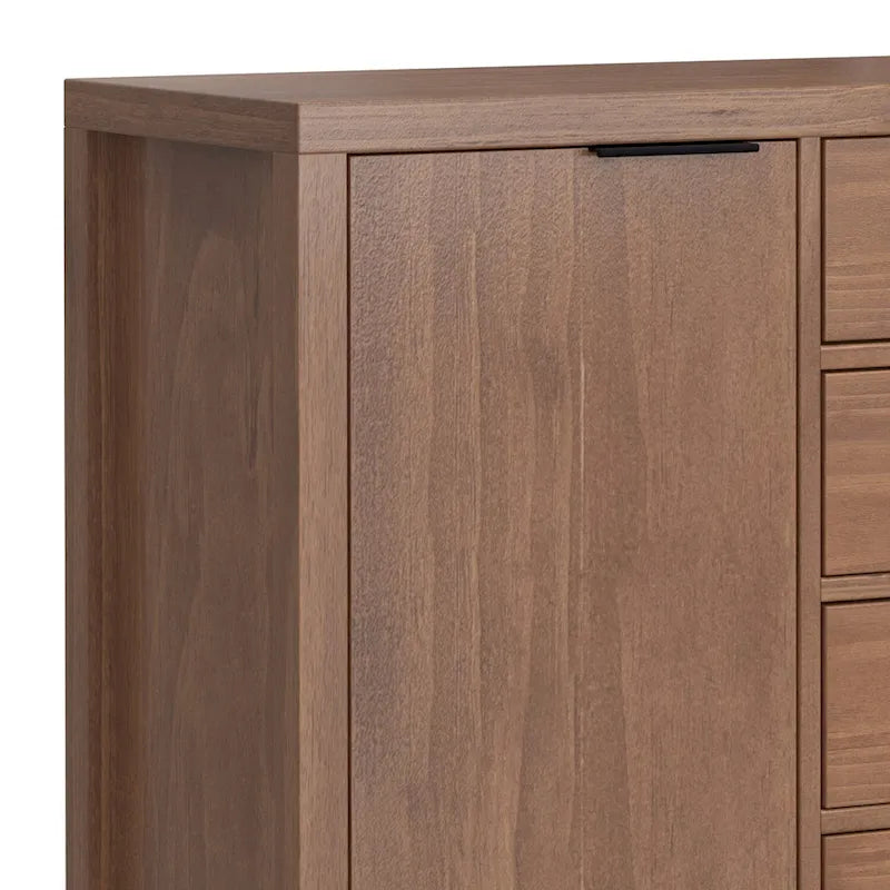 Aparador contemporâneo de 54" em madeira maciça - 18P x 54L x 36A
