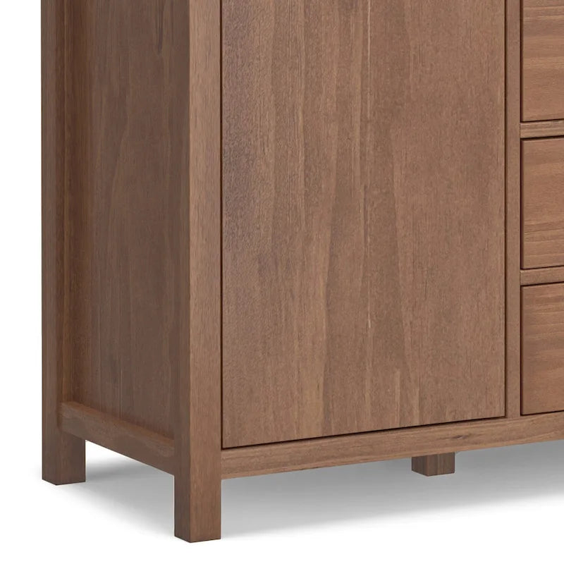 Aparador contemporâneo de 54" em madeira maciça - 18P x 54L x 36A