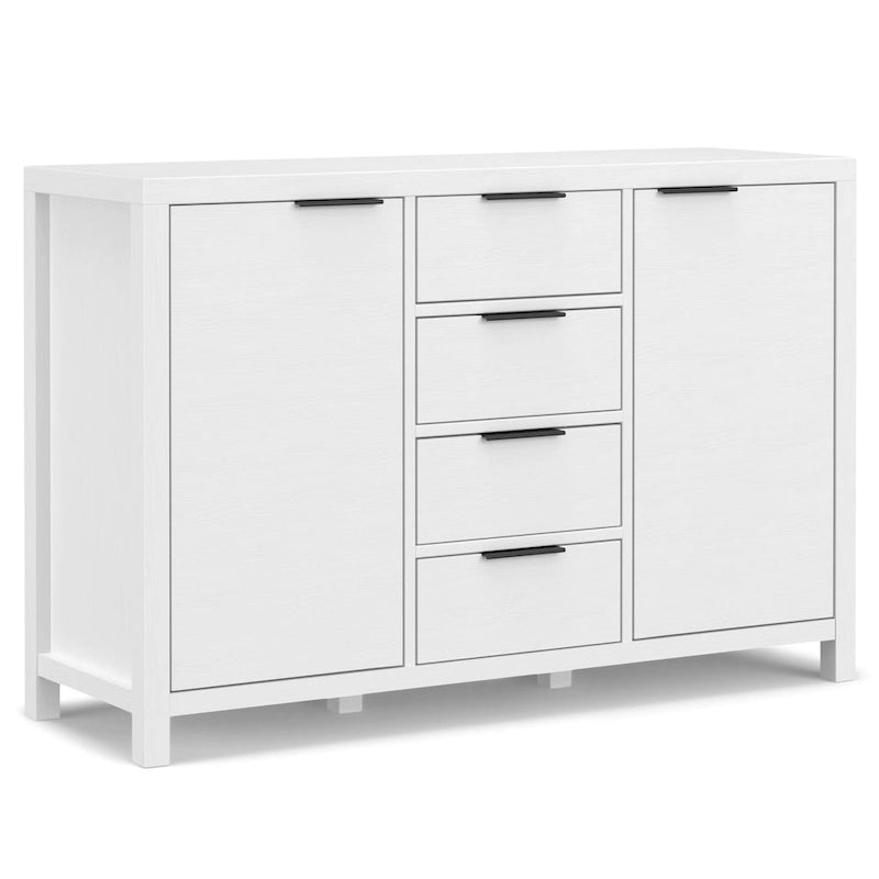 Aparador contemporâneo de 54" em madeira maciça - 18P x 54L x 36A