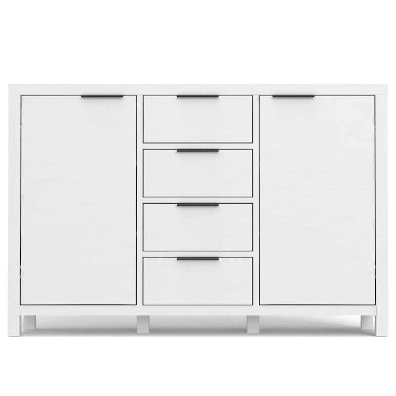 Aparador contemporâneo de 54" em madeira maciça - 18P x 54L x 36A