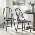 Mixed Media Spindle Dining Chairs (Set of 2)