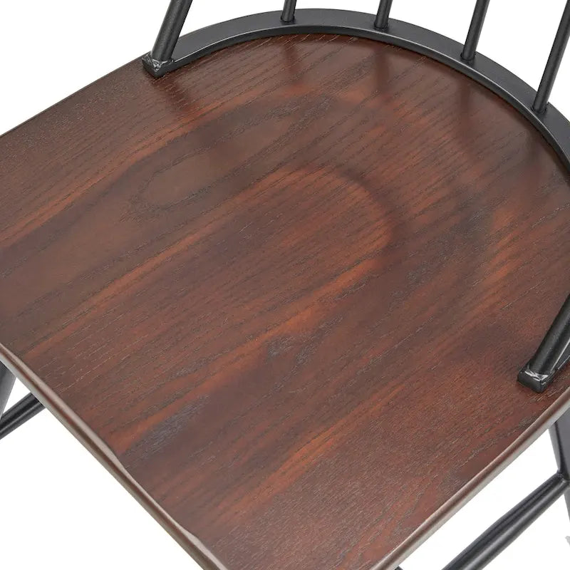 Mixed Media Spindle Dining Chairs (Set of 2)