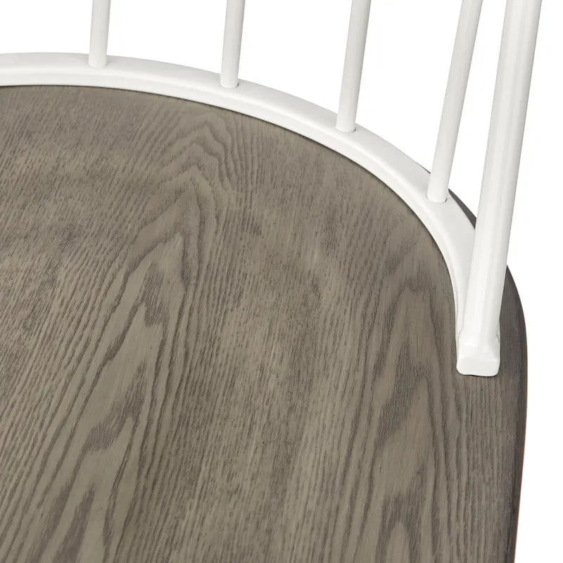 Mixed Media Spindle Dining Chairs (Set of 2)