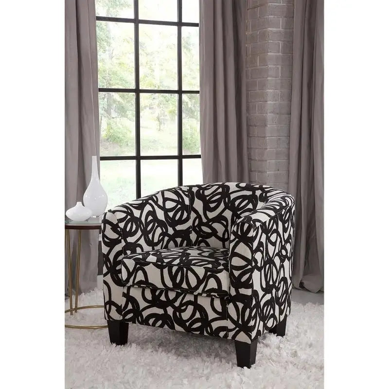 Upholstered Accent Barrel Chair