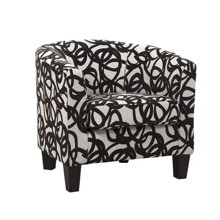 Upholstered Accent Barrel Chair
