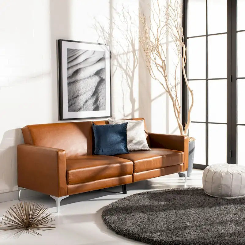 Contemporary Velvet Foldable Futon Bed