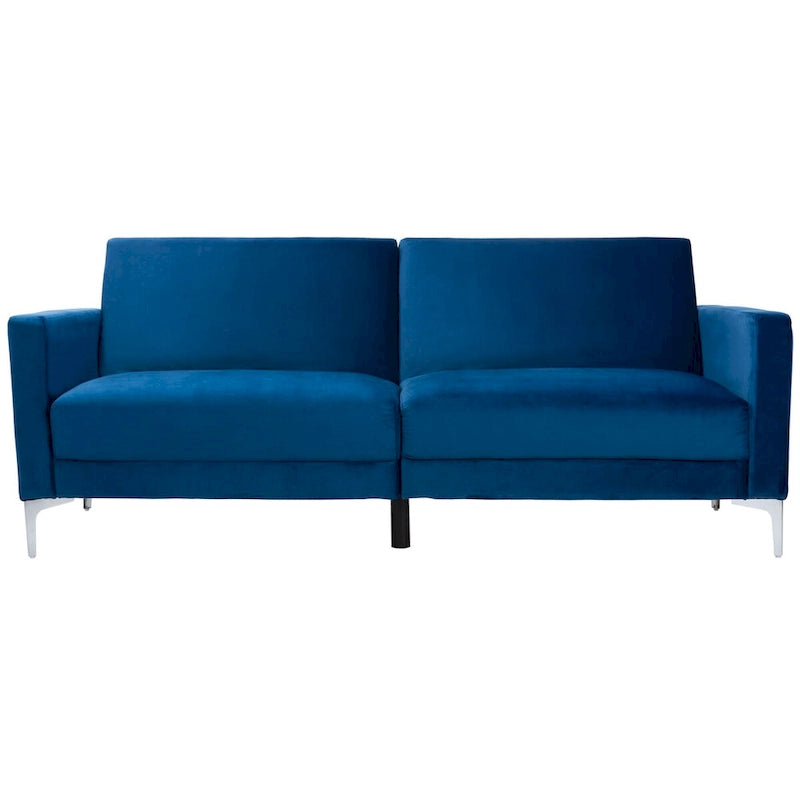 Contemporary Velvet Foldable Futon Bed
