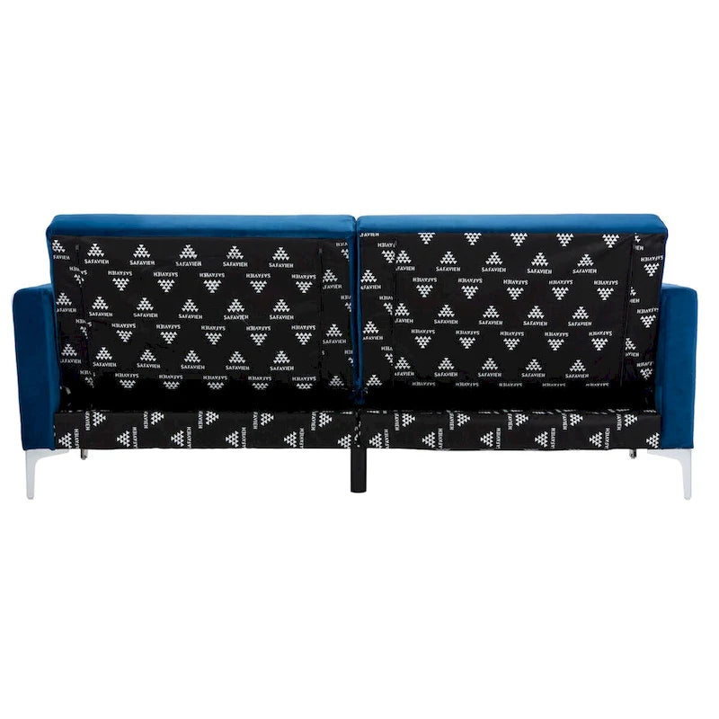 Contemporary Velvet Foldable Futon Bed