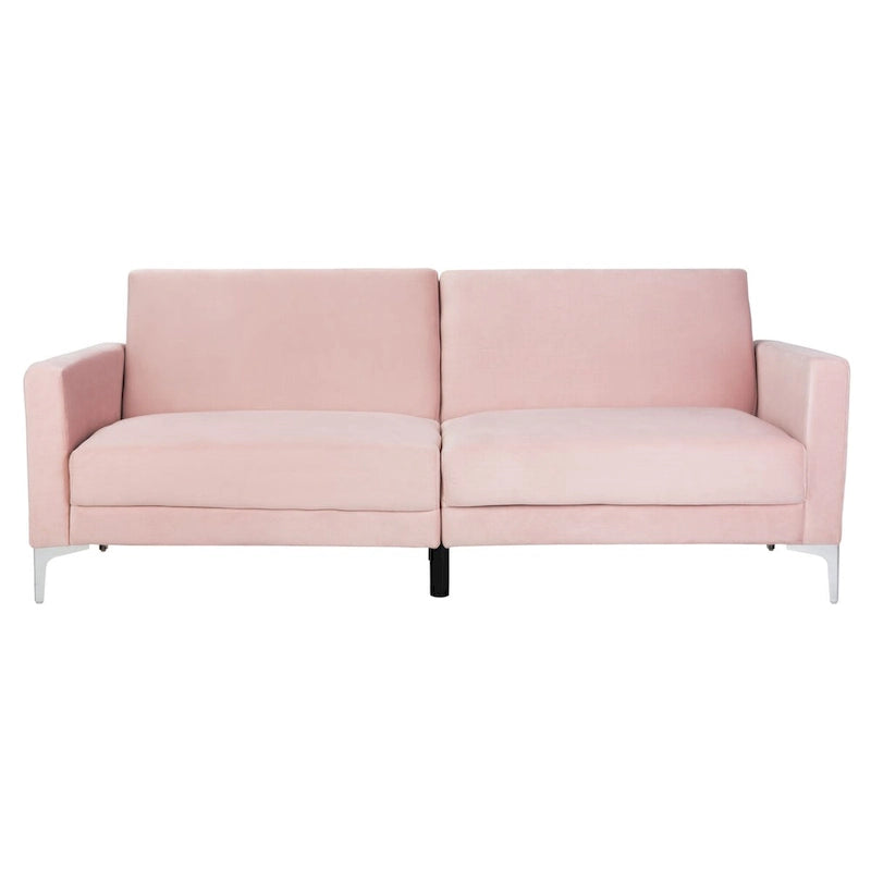 Contemporary Velvet Foldable Futon Bed