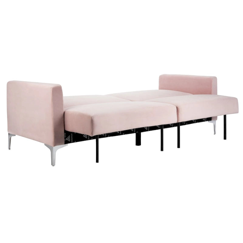 Contemporary Velvet Foldable Futon Bed