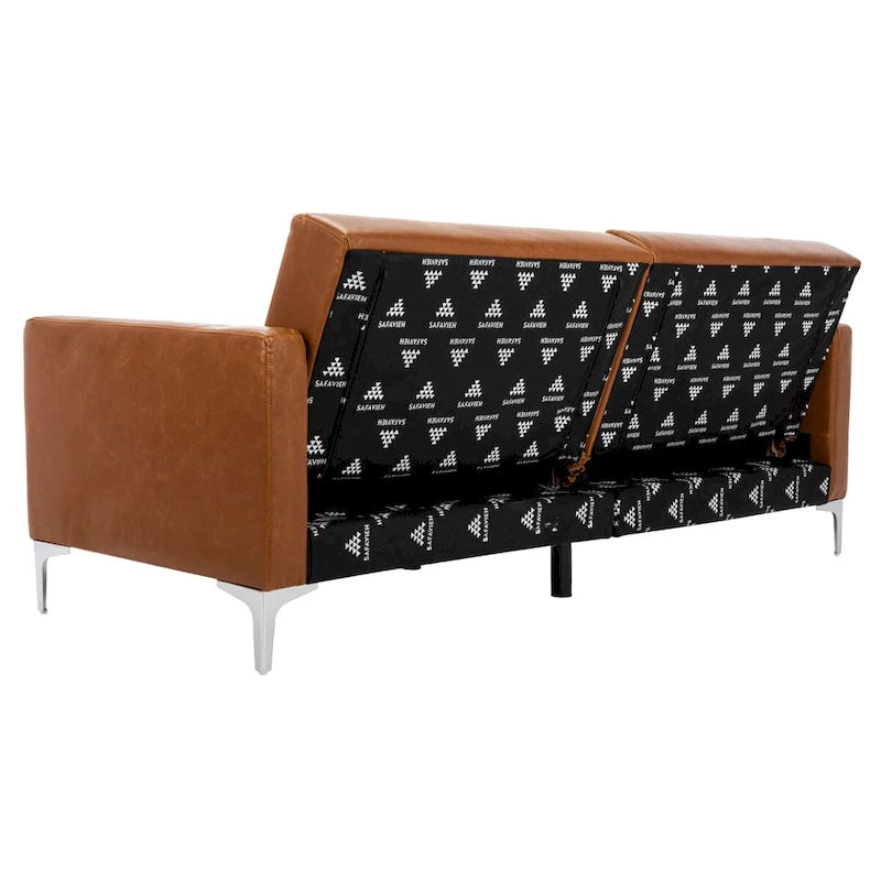 Contemporary Velvet Foldable Futon Bed