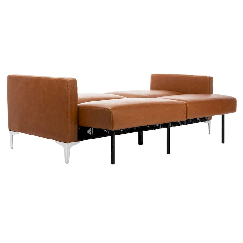 Contemporary Velvet Foldable Futon Bed