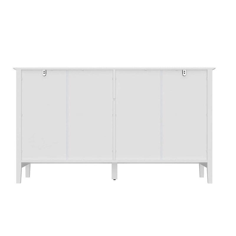 Bedroom Dresser with Silver Accents Sleek and Spacious Organizer Chest