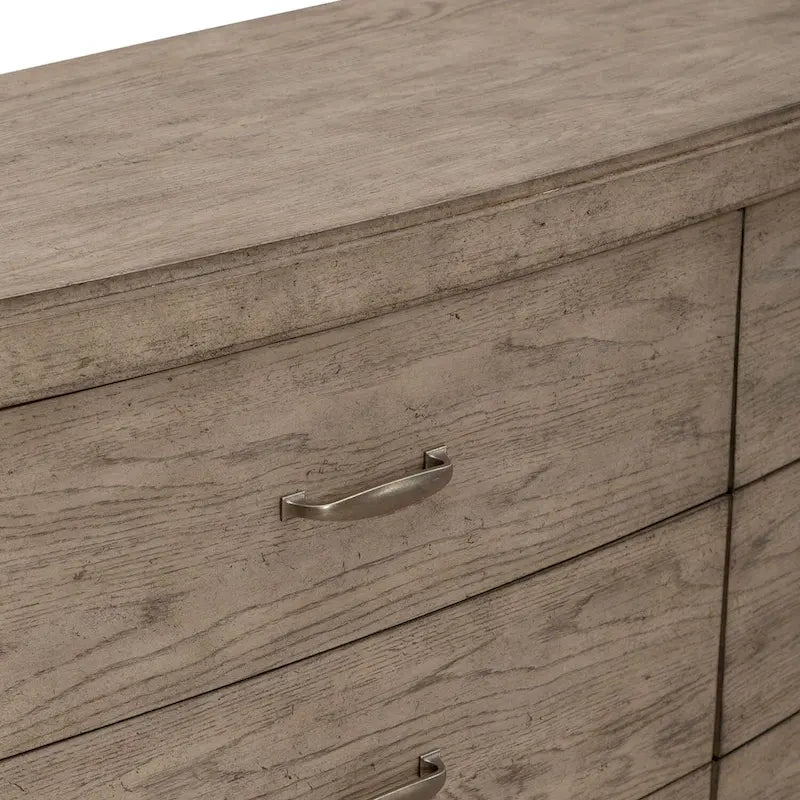 Burnished Beige Oak Bedroom Dresser