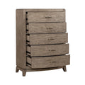 Burnished Beige Oak Bedroom Dresser
