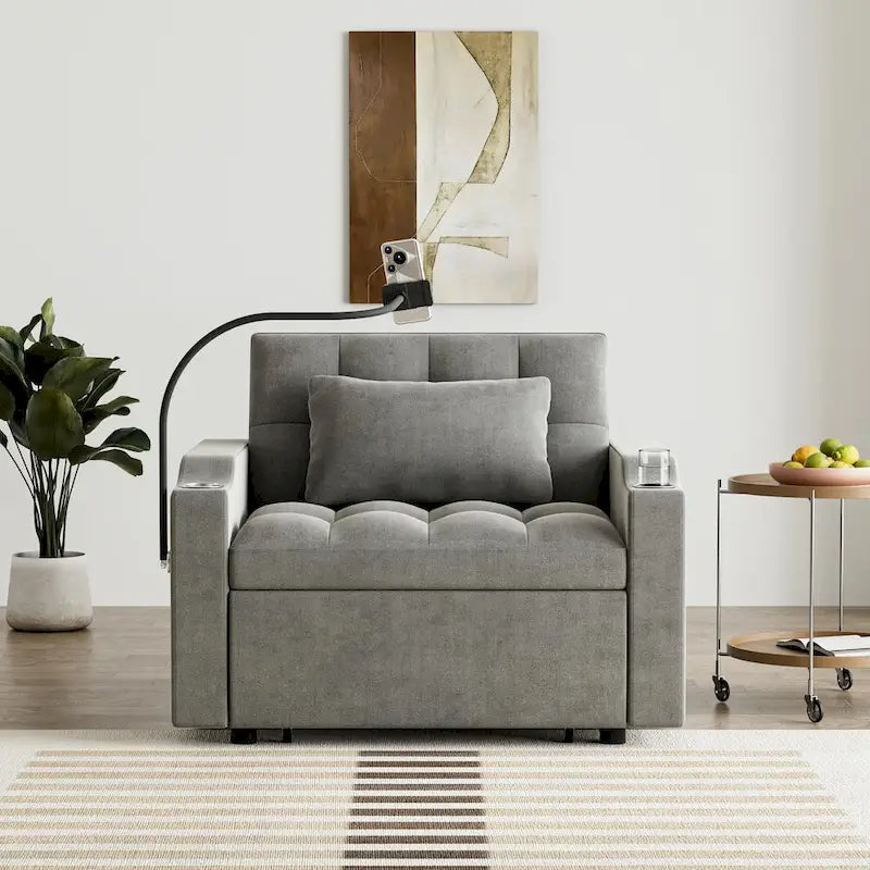 3-in-1 Multi-Functional Convertible Single Sleeper Sofa Bed