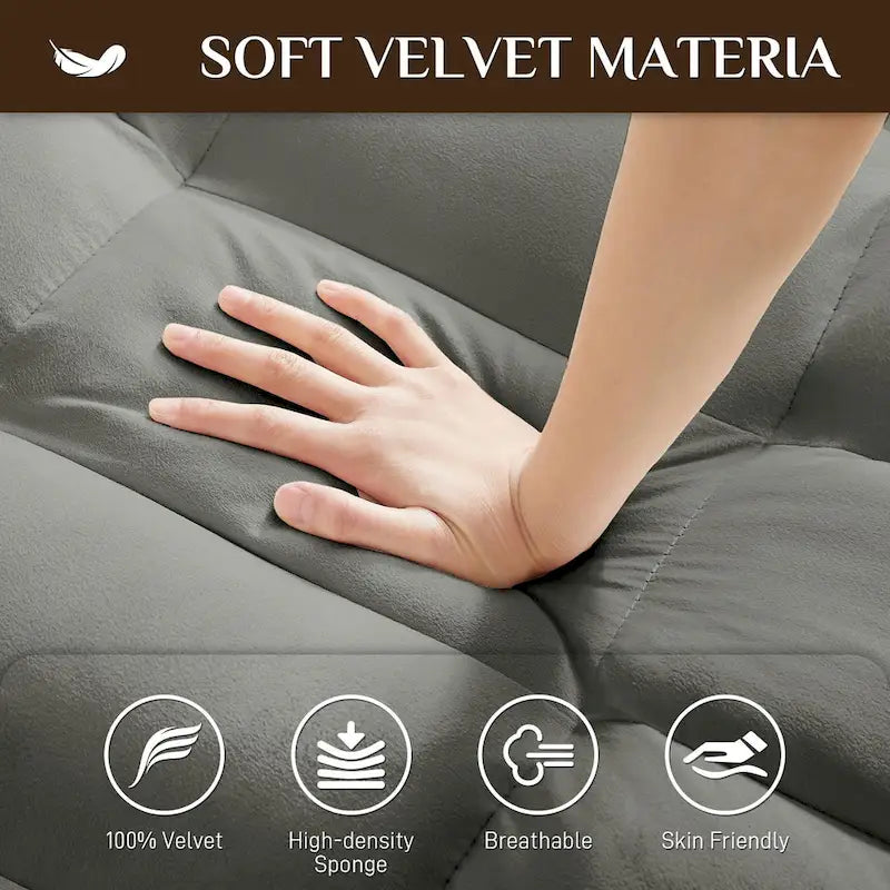 3-in-1 Multi-Functional Convertible Single Sleeper Sofa Bed