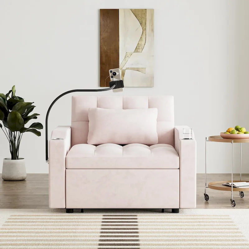 3-in-1 Multi-Functional Convertible Single Sleeper Sofa Bed