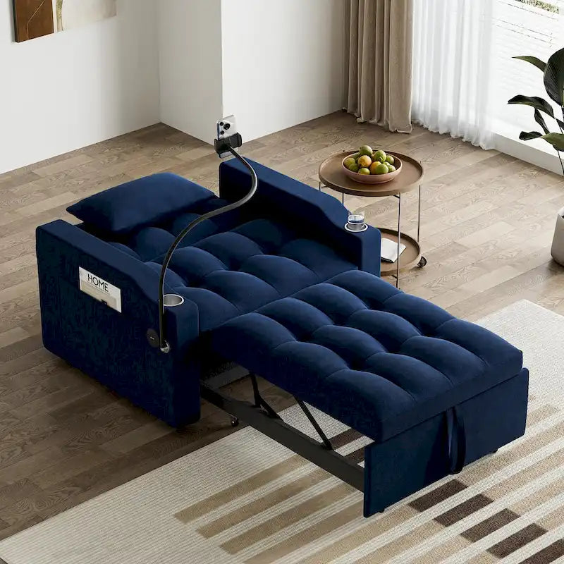 3-in-1 Multi-Functional Convertible Single Sleeper Sofa Bed