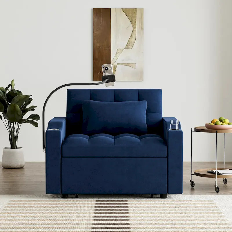 3-in-1 Multi-Functional Convertible Single Sleeper Sofa Bed