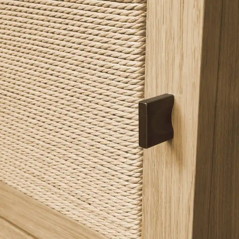 Mobile porta TV in legno con ante, consolle multimediale contemporanea
