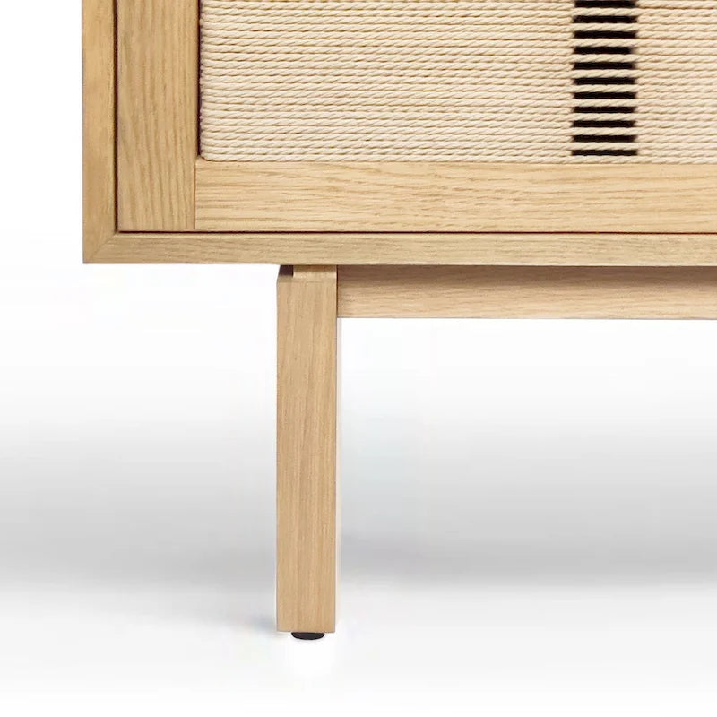 Mobile porta TV in legno con ante, consolle multimediale contemporanea