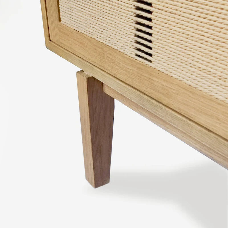 Mobile porta TV in legno con ante, consolle multimediale contemporanea