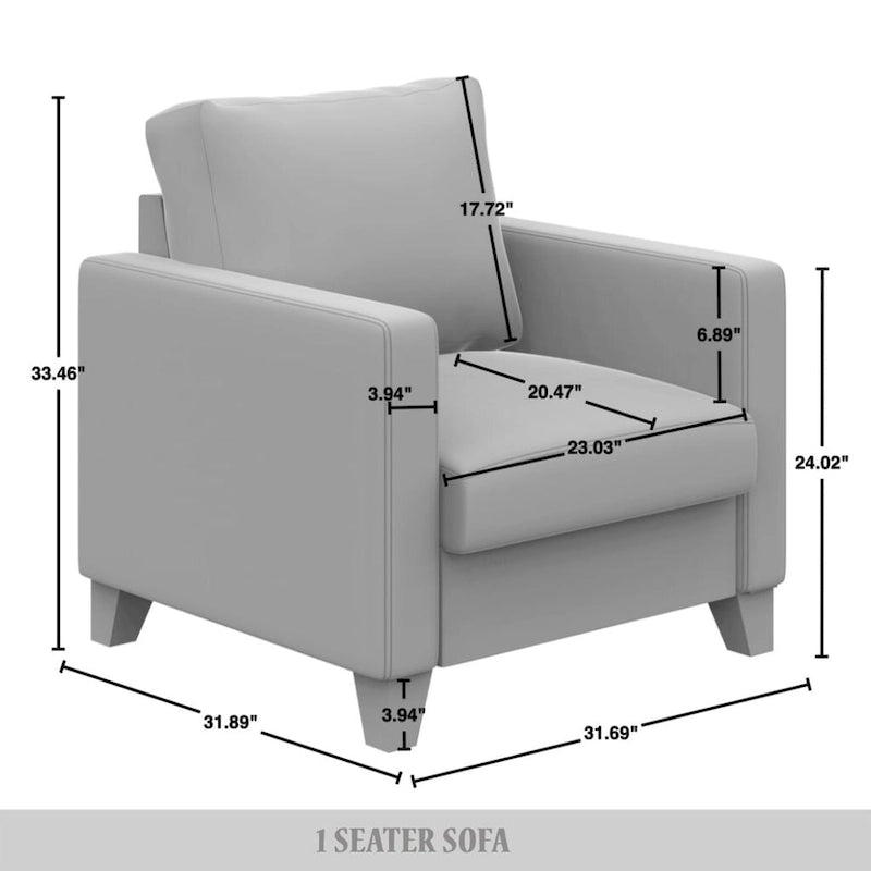 Corduroy Mid-Century Modern Velvet Upholstered Arm Chair