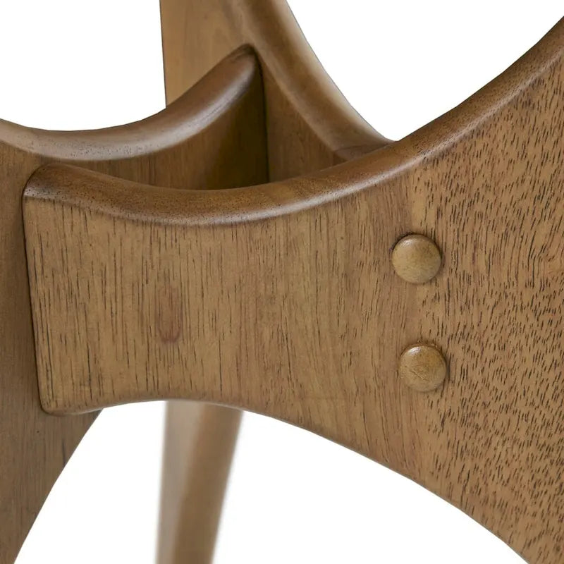 Triangle Wood Side Table Modern Accent Table
