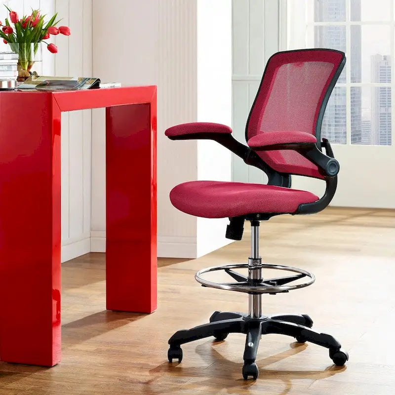 Drafting Chair with Mesh Back