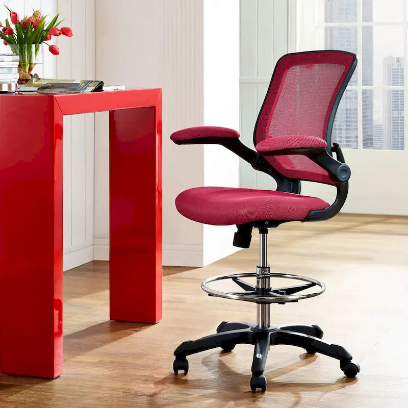 Drafting Chair with Mesh Back