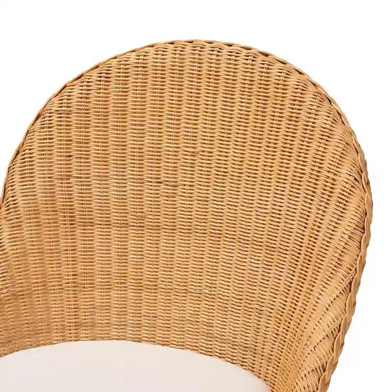 Bohemian Light Honey Rattan Dining Chair
