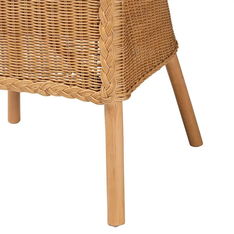 Bohemian Light Honey Rattan Dining Chair