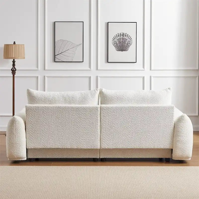 Smalle houten bank met verweerde afwerking, set van 2, bruin en wit