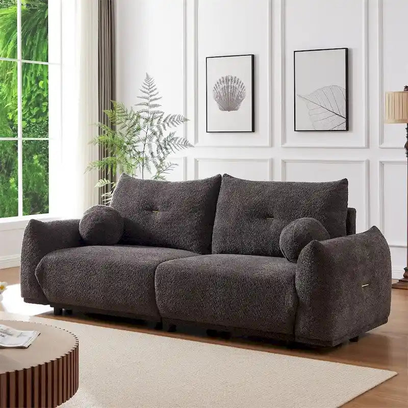 Smalle houten bank met verweerde afwerking, set van 2, bruin en wit