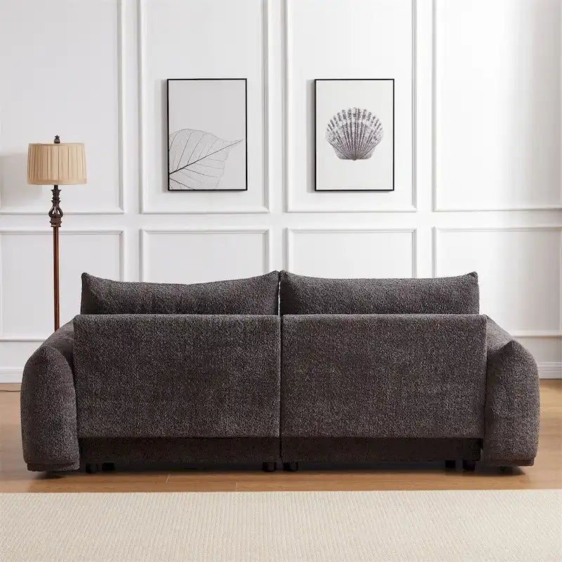 Smalle houten bank met verweerde afwerking, set van 2, bruin en wit